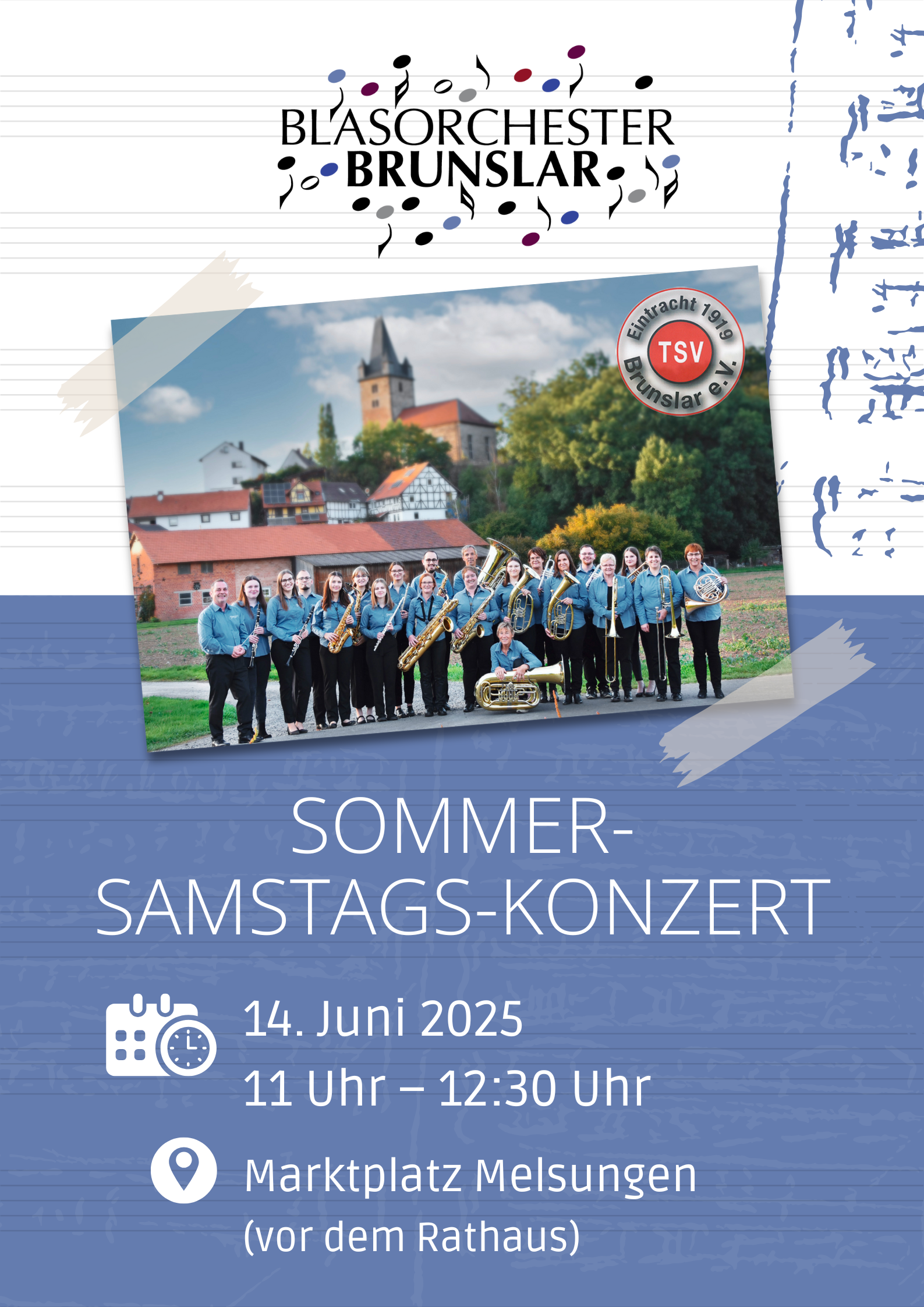 BO Brunslar Plakate Sommersamstagskonzert